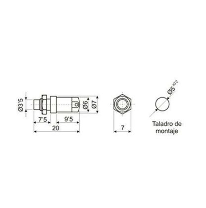 Pulsador redondo miniatura OFF-ON - Imagen 3