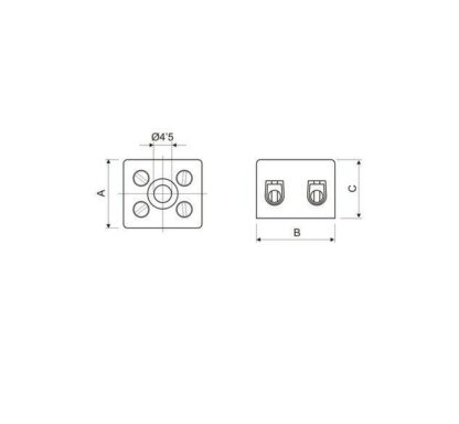 Regletas cerámica 3 polos 3mm², 16A/250V - Imagen 3