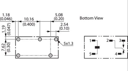 Relé 24VDC 10A/250V SPDT, 20,3x10,3x15,8mm, OMRON G5Q-14 DC24 - Imagen 5
