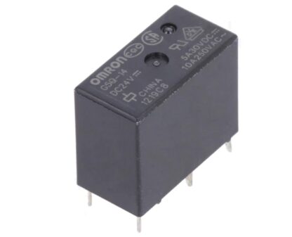 Relé 24VDC 10A/250V SPDT, 20,3x10,3x15,8mm, OMRON G5Q-14 DC24