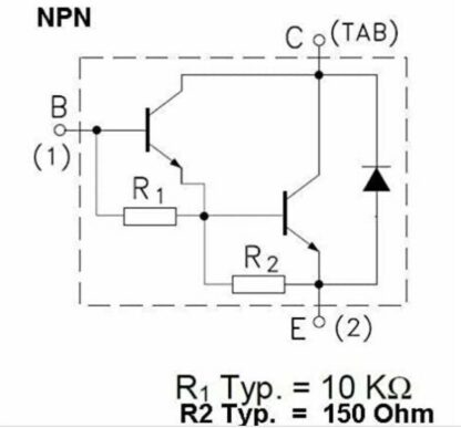 TRANSISTOR BDX67C MOTOROLA, BDX67, BDX67A,BDX67B (2 Unidades) - Imagen 3