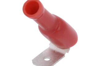 Terminal FASTON 6,3mm hembra (piggyback) aislada rojo