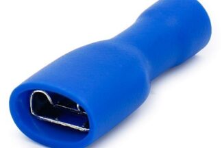 Terminal Faston 4,8mm Hembra Aislada Vinilo Azul Cable 1,5 - 2,5mm² (100 Uds)