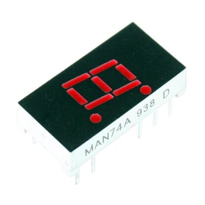 Display led MAN74A, 7,62mm/0,30" ROJO, 7-Seg.