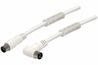 Cable Antena Blindado Ferritas Macho -  Hembra 90º  1,5m