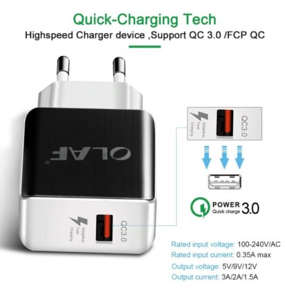 Cargador alimentador Quick Charge 3.0 salida 5V/3A, 9V/2A, 12V/1,6A - Imagen 5