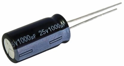 Condensador Electrolítico 1000uF/25V 105º Ø10x20mm (25 Unidades)
