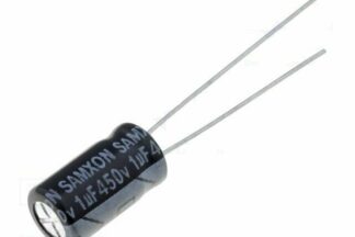 Condensador electrolítico 1uF 450V 105º Ø6,3x11mmL SAMXON