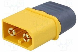Conector Alimentación XT60H-M Macho + Capuchón