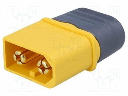 Conector Alimentación XT60H-M Macho + Capuchón