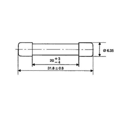 Fusible 1A/250V 6x32mm F Rápido Cajita 10uds 632-617 - Imagen 4