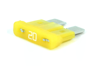 Fusible coche ATO 19x5x19mm amarillo auto 20 (5 Unidades)