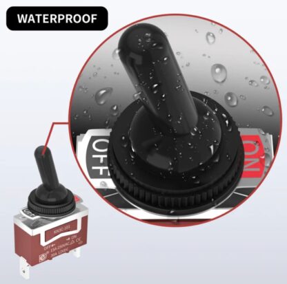 Interruptor Unipolar Palanca OFF-ON SPST 15A/250VAC 30A/12VDC - Imagen 6