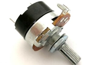 Potenciómetro 250K 1W LINEAL "B" Ø24mm C/INT 1A/220V