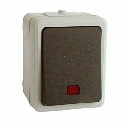 Pulsador Luminoso Estanco 10A/250V/2300W 80x65x50mm