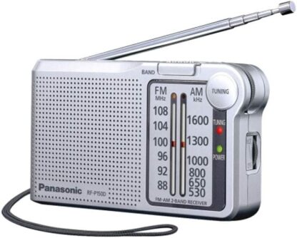 Radio Portátil Panasonic RF-P150D, Pilas AAx2, Compacto 120x68x31mm
