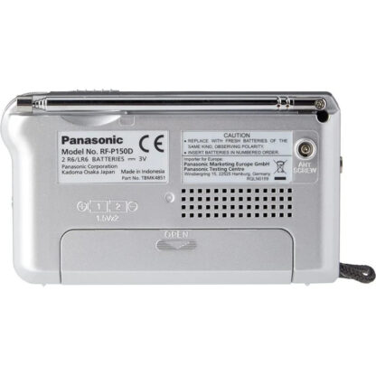 Radio Portátil Panasonic RF-P150D, Pilas AAx2, Compacto 120x68x31mm - Imagen 9