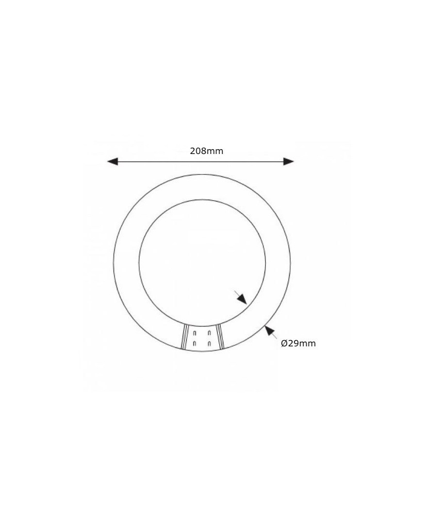 Tubo Fluorescente T9, TL-E 22W/865 G10q 6500K Philips - Imagen 3