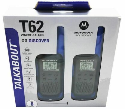 Walkies 'Transceptor' PMR446 MOTOROLA T62 azul *Pareja* - Imagen 3