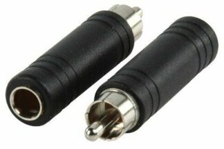 Adaptadores RCA MACHO - JACK 6,3 hembra mono (2 unidades)