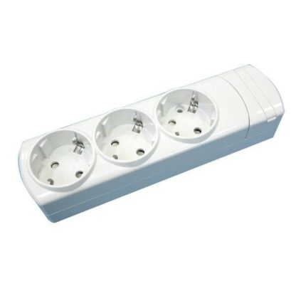 Base múltiple de 3 tomas sin cable para montar