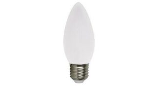 Bombilla E27 LED tipo VELA C35, 4W 'FULLGLASS' 360º