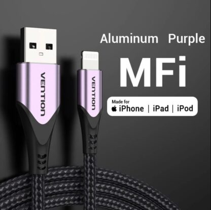 Cable de Carga/Datos 2m a USB "A" "Con certificación MFi” - Imagen 3
