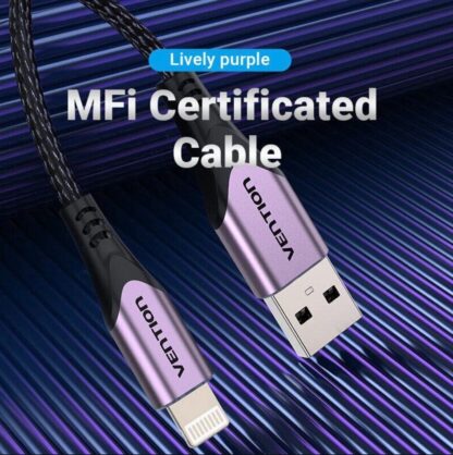 Cable de Carga/Datos 2m a USB "A" "Con certificación MFi” - Imagen 4