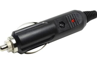 Conector Mechero Macho 12V - 24V con Fusible 3A y Led Ø3mm