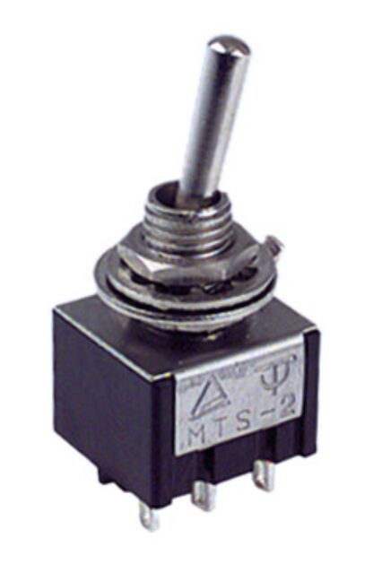 Conmutador Palanca 13x12,5mm, 3A/250V, ON-ON DPDT, DH