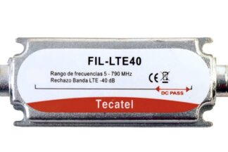 Filtro LTE (4G) conectores F, Atenuación 40dB, DC pass
