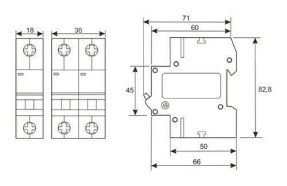 Interruptor Magnetotérmico MCB 1 Polo 16A REVALCO RV30 BC116 (3 Unidades) - Imagen 3