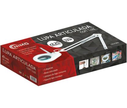 Lámpara flexo articulado con Lupa de 2,25 Aumentos, 5 Dioptrías - Imagen 4
