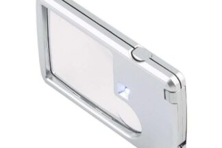 Lupa con luz LED de bolsillo