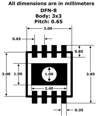 MOSFET QM3024M3 / QM3024M – N-Channel DFN8 3x3 SMD, 30V 46A 29W - Imagen 3