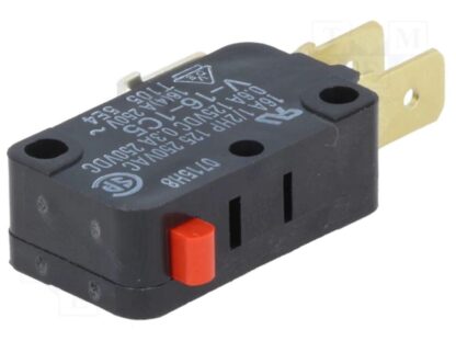 Microconmutador OMRON V-16-1C5; SPDT; ON-(ON), 1,96N, 28x16x10mm