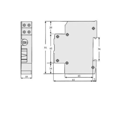 Minutero escalera 16A/250V para guías de 35mm, 2300W - Imagen 3