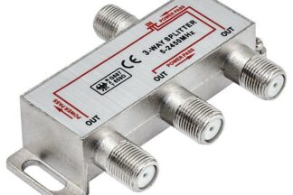 Distribuidor (Splitter) 1 Entrada 3 Salidas Conectores F, Paso DC
