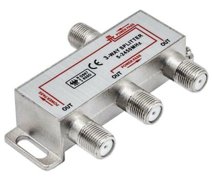 Distribuidor (Splitter) 1 Entrada 3 Salidas Conectores F, Paso DC