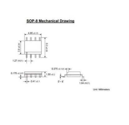 TRANSISTOR MOSFET N/P DUAL, SOP-8 SMD (4 UNIDADES) - Imagen 5