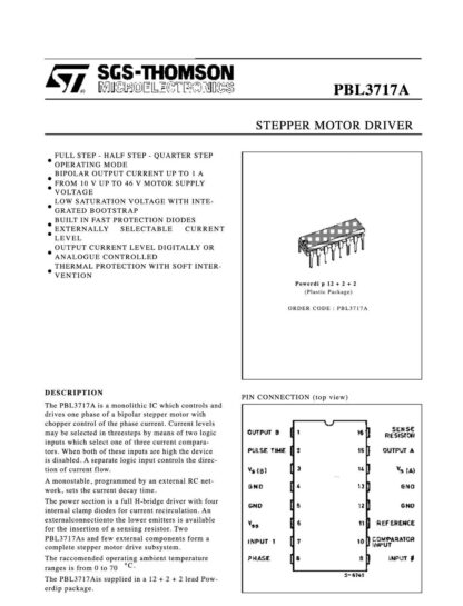 PBL3717 PBL3717A DIP16 (12+2+2pin) STMicroelectronics - Imagen 3