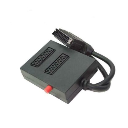 ADAPTADOR Euroconector Macho a 2 Hembras, Conmutables