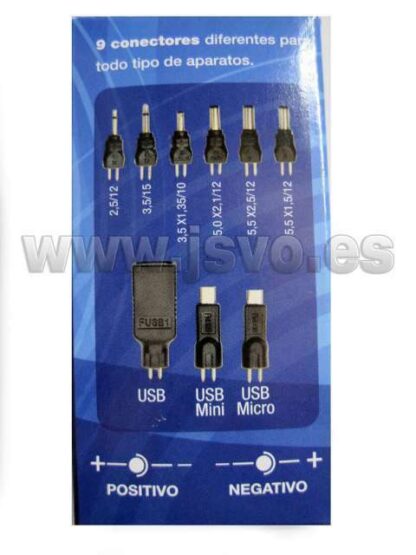 Alimentador 3---12V/600mA 7,2W + 1-USB + 1-MINI USB + 1-MICRO USB - Imagen 4