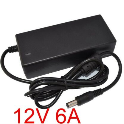 Alimentador Cargador 12V/6A 72W PEQUEÑO 114x50x30mm