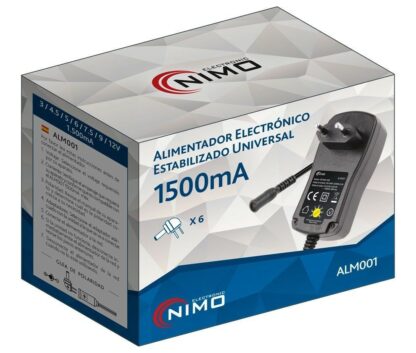 Alimentador universal electrónico regulable (3-12V/1500mAh, 18W, 6 clavijas) - Imagen 3