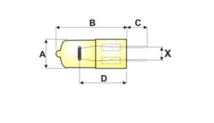 Bombilla G6.35 (bi-pin) halógena de 50W - Imagen 3