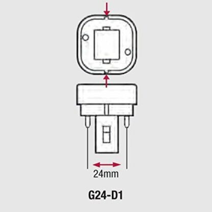 Bombilla Philips G24d-1 (2 PINES) 13W - Imagen 4