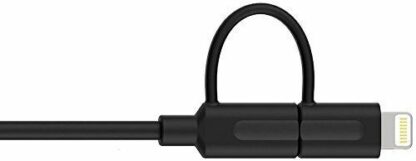 CONEXION LIGHTNING iPhone + Cable MICRO-USB a MACHO USB 1m - Imagen 3