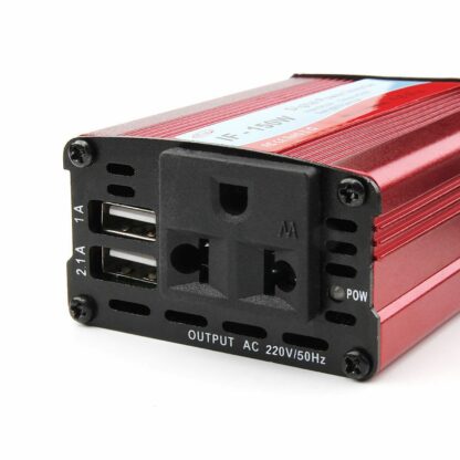 CONVERTIDOR DC-AC 12V-220V + x2 USB 150W, CONECTOR MECHERO, "CE" IF-150W - Imagen 4