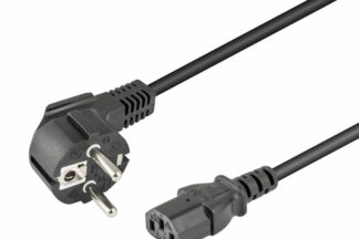 Cable Alimentación 2m CEE 7/7 a IEC C13, 3x0.75mm² CE,VDE